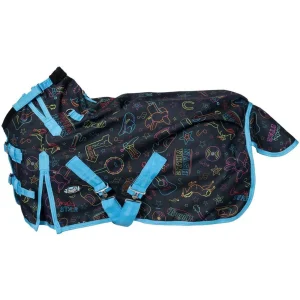 Tough1 1200D Mini Nashville Nights Turnout Blanket with Snuggit
