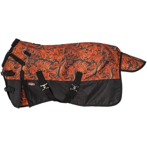 Tough1 1200D Tooled Leather Miniature Turnout Blanket with Snuggit 250g