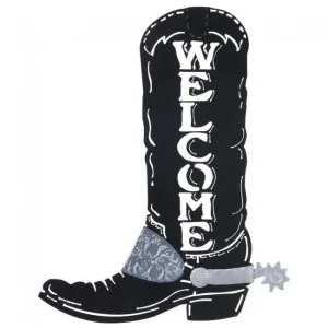 Tough1 Cowboy Boot Welcome Sign