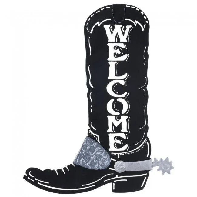 Tough1 Cowboy Boot Welcome Sign