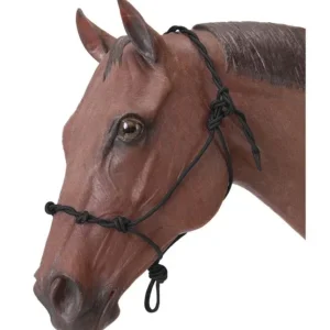 Tough1 Knotted Rope Halter with Twisted Crown