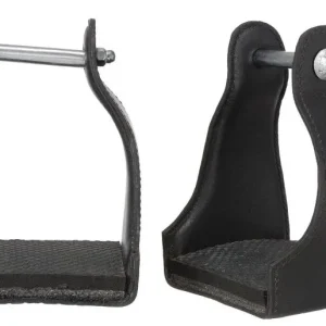 Tough1 Leather Cushioned Trail Stirrups
