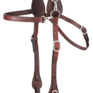 Tough1 Leather Mule Browband Headstall