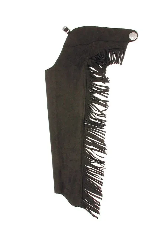 Tough1 Luxury Synthetic Suede Western Show Chap