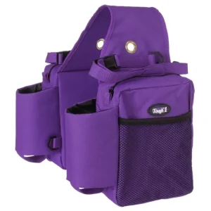 Tough1 Nylon Saddle Bag with Bottle Holders