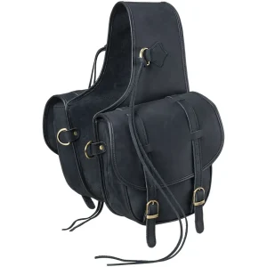 Tough1® Soft Leather Saddle Bag