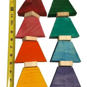 Trapezoid Pinewood Bird Toy