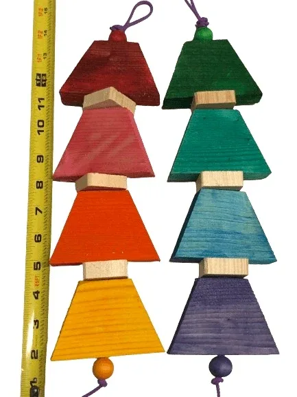 Trapezoid Pinewood Bird Toy