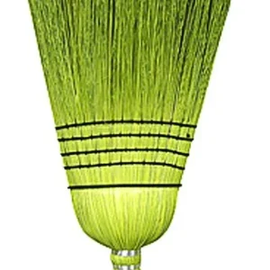 Treated Corn And Rattan Broom Black