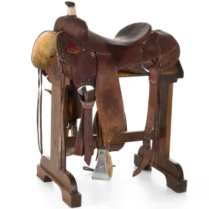 Trent Ward Used 16in Roughout Seat Rig Pencil Roll Ranch Roper