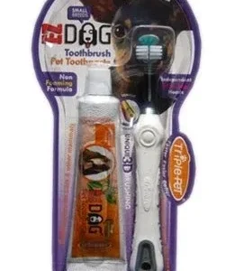 Triple Pet Toothbrush Kit for Small Breeds