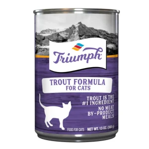 Triumph Trout Canned Wet Cat Food, 13 oz each, Case of 12