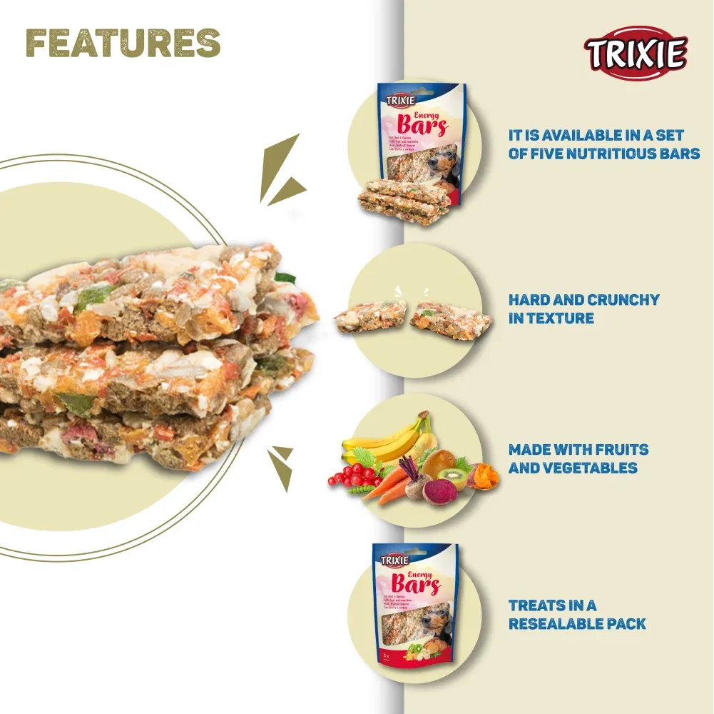 Trixie Fruits and Vegetables Energy Bars Dog Treats - Image 2