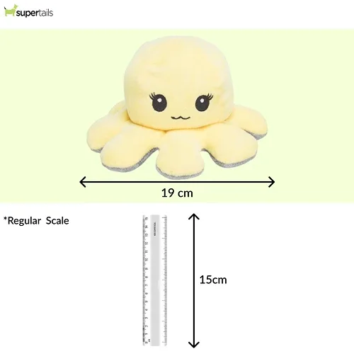 Trixie Reversible Octopus Plush Toy for Dogs (Yellow) - Image 2