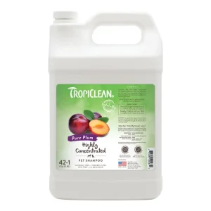 Tropiclean Dog & Cat Pure Plum High Concentrate Pet Shampoo, 1 gal