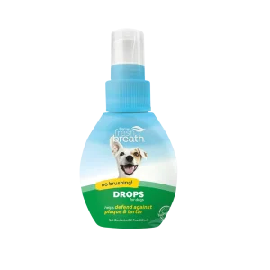 TropiClean Fresh Breath Oral Care Drops for Dogs - Dog Breath Freshener