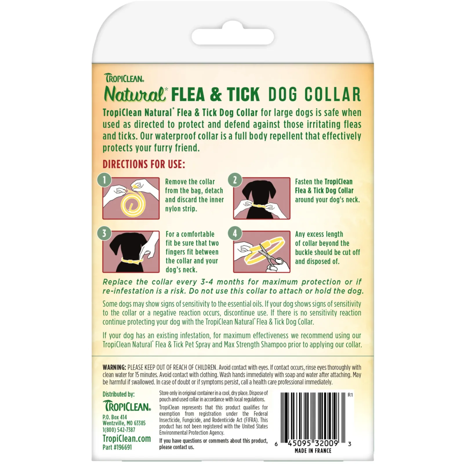 TropiClean Natural* Flea & Tick Repellent Collar for Large Dogs - Image 2