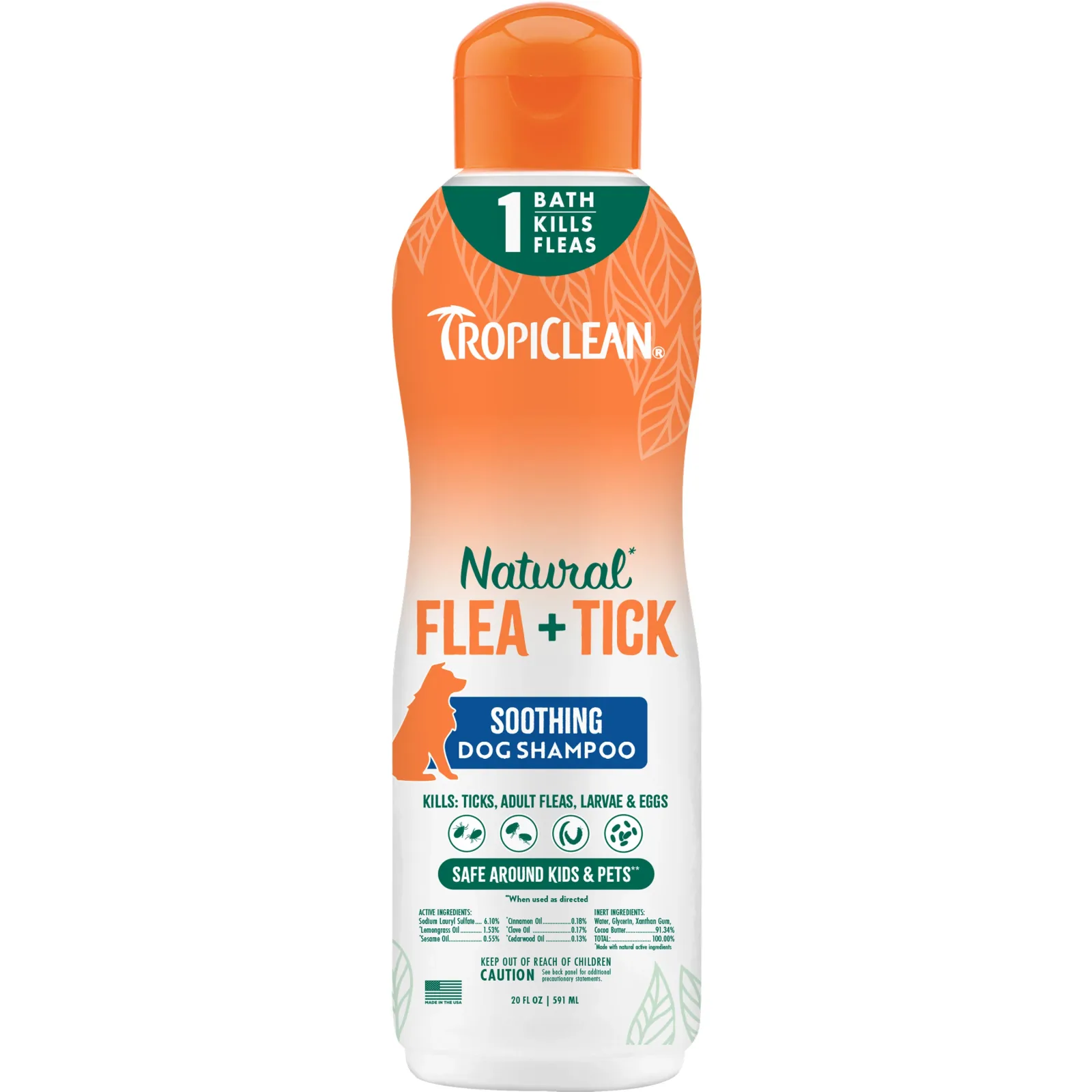 Tropiclean Natural Flea & Tick Shampoo Plus Soothing
