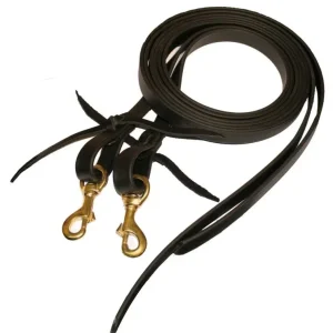 Tucker Beta BioThane Split Reins with Brass
