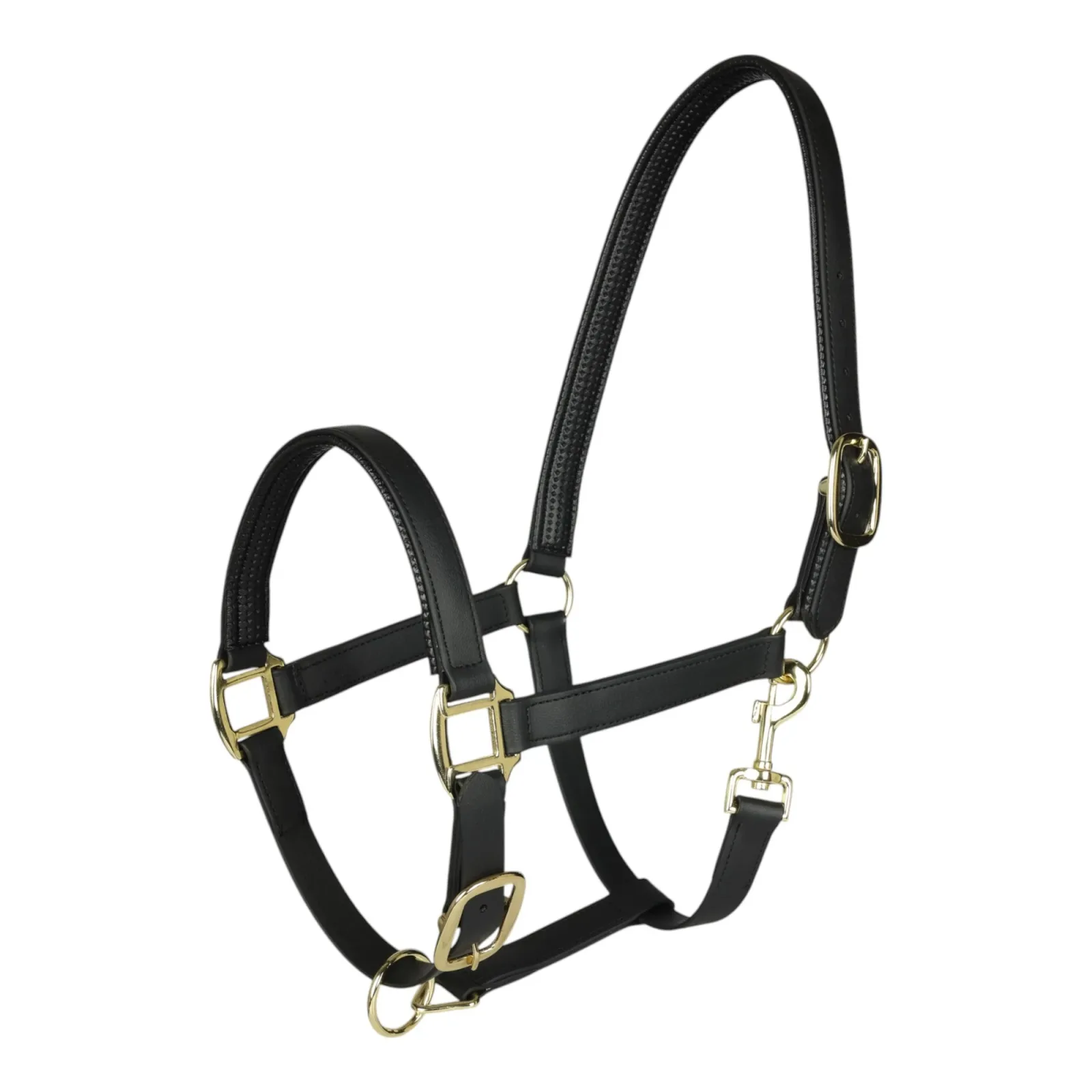 TuffRider EasyCare EquiLeather Heavy Duty Break Away Halter with Brass Plated Fittings