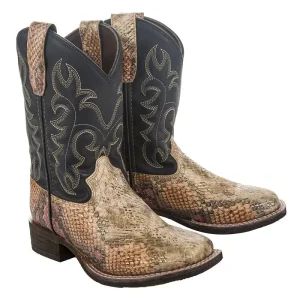 TuffRider Kids Snake In My Boot Western Black