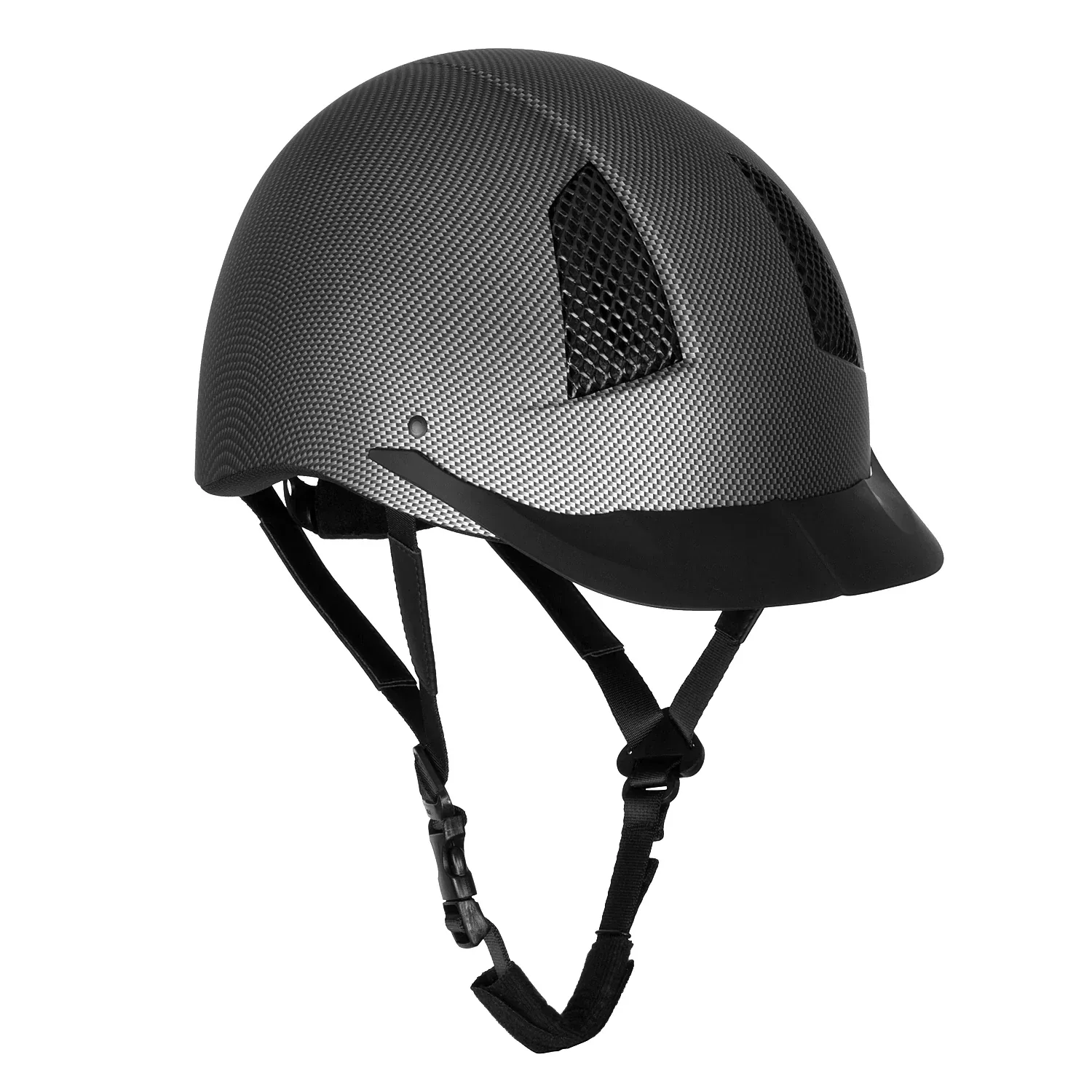 TuffRider® Starter Carbon Fiber Print Helmet