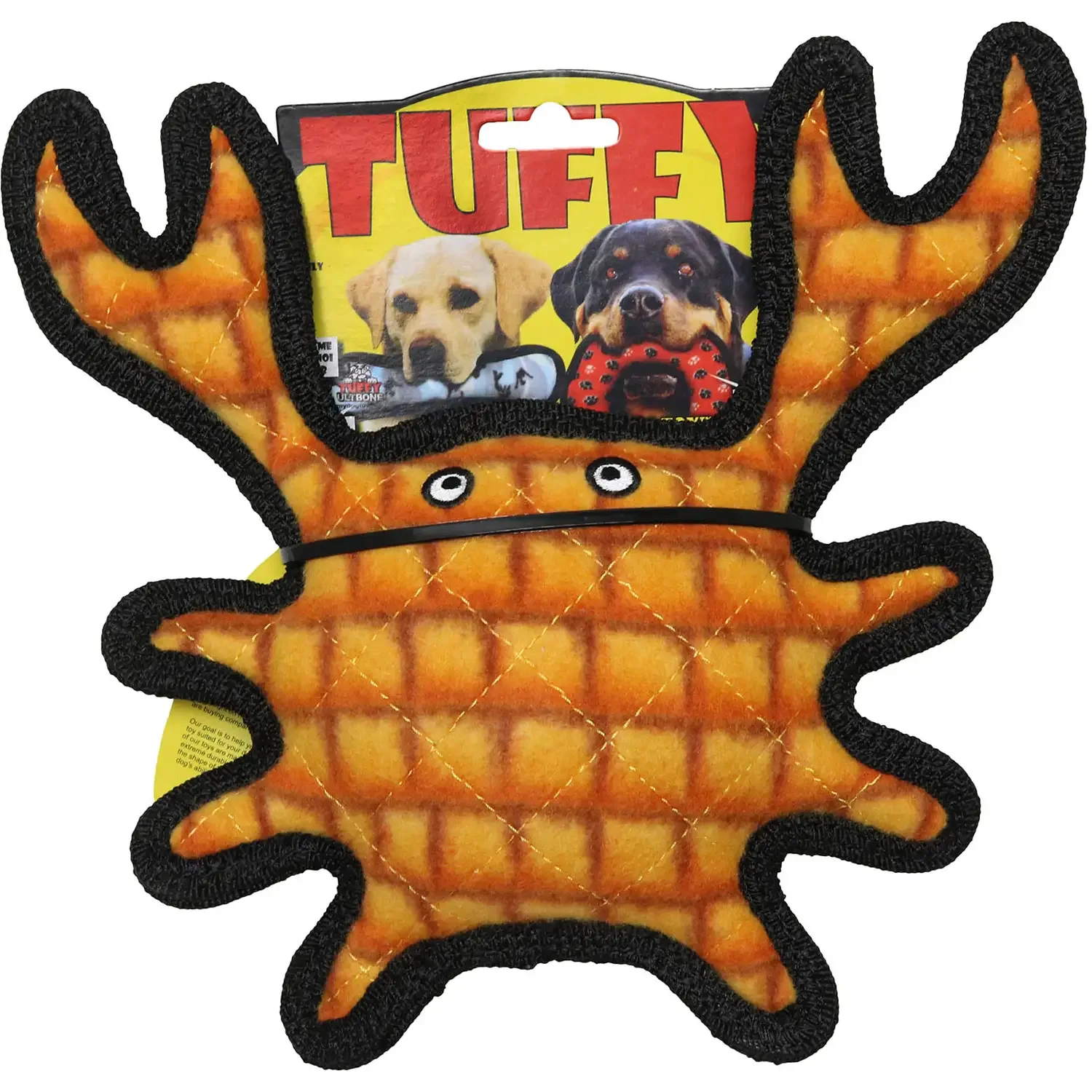 Tuffy Dog Toys Milo the Plaid Crab - Image 2