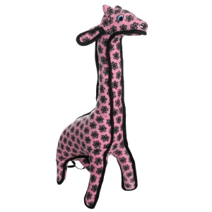 Tuffy Dog Toys Pink Paula the Giraffe