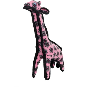 Tuffy Dog Toys Pink Paula the Giraffe JR