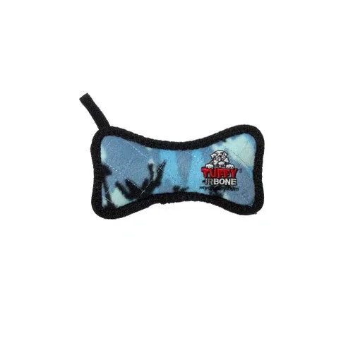 Tuffy Jr Bone Durable Dog Toy Blue Camo 6.2in - Image 2