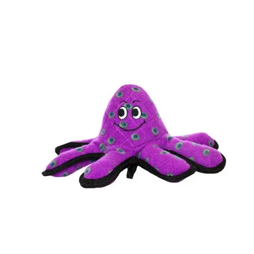 Tuffy Ocean Creature Octopus Durable Dog Toy Purple 12in SM - Image 2