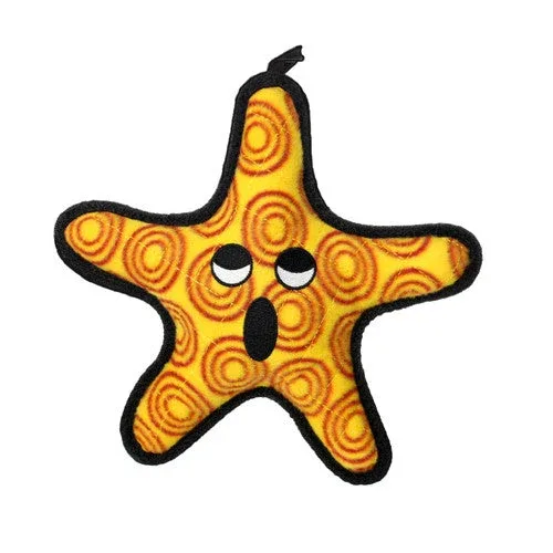Tuffy Ocean Creature Starfish Durable Dog Toy Orange 10in - Image 2