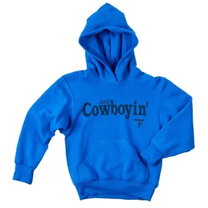Twisted Filly Boys Just Cowboyin Blue Hoodie
