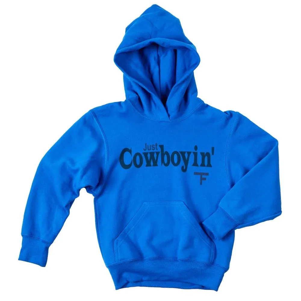 Twisted Filly Boys Just Cowboyin Blue Hoodie