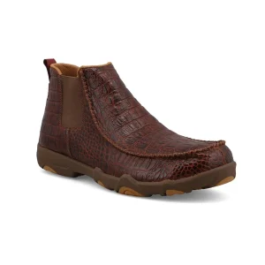 Twisted X Men's UltraLite6In Brown Caiman Print Chelsea Moc