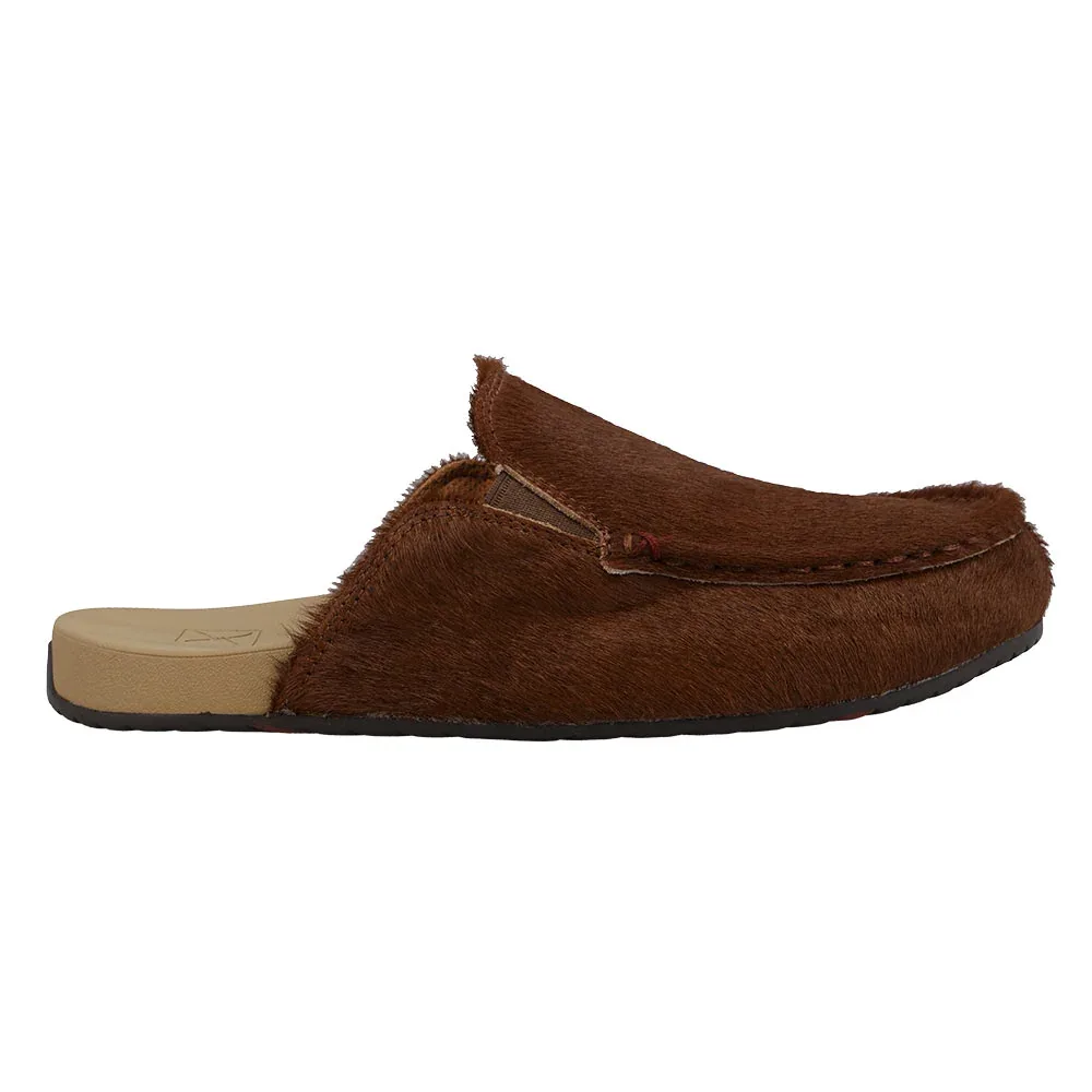 Twisted X Women's Dark Brown & Tan Hair On Mule - Image 2