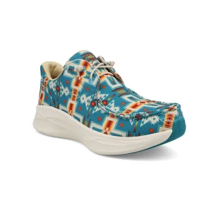 Twisted X Women's Turquoise Multi Print Feather X Casual