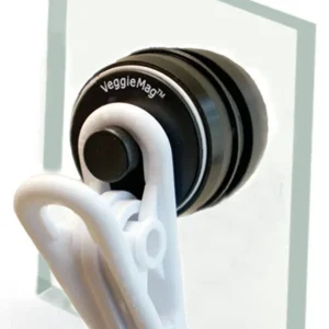 Two Little Fishies VeggieMag Magnetic Feeding Clip White, Clear, Black, 1ea