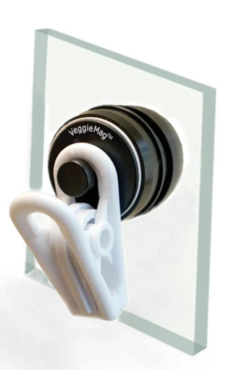 Two Little Fishies VeggieMag Magnetic Feeding Clip White, Clear, Black, 1ea