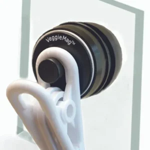 Two Little Fishies VeggieMag Magnetic Feeding Clip White, Clear, Black