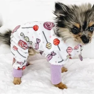 Ultra Soft Minky Sweet Candies Pajamas & Matching Blanket