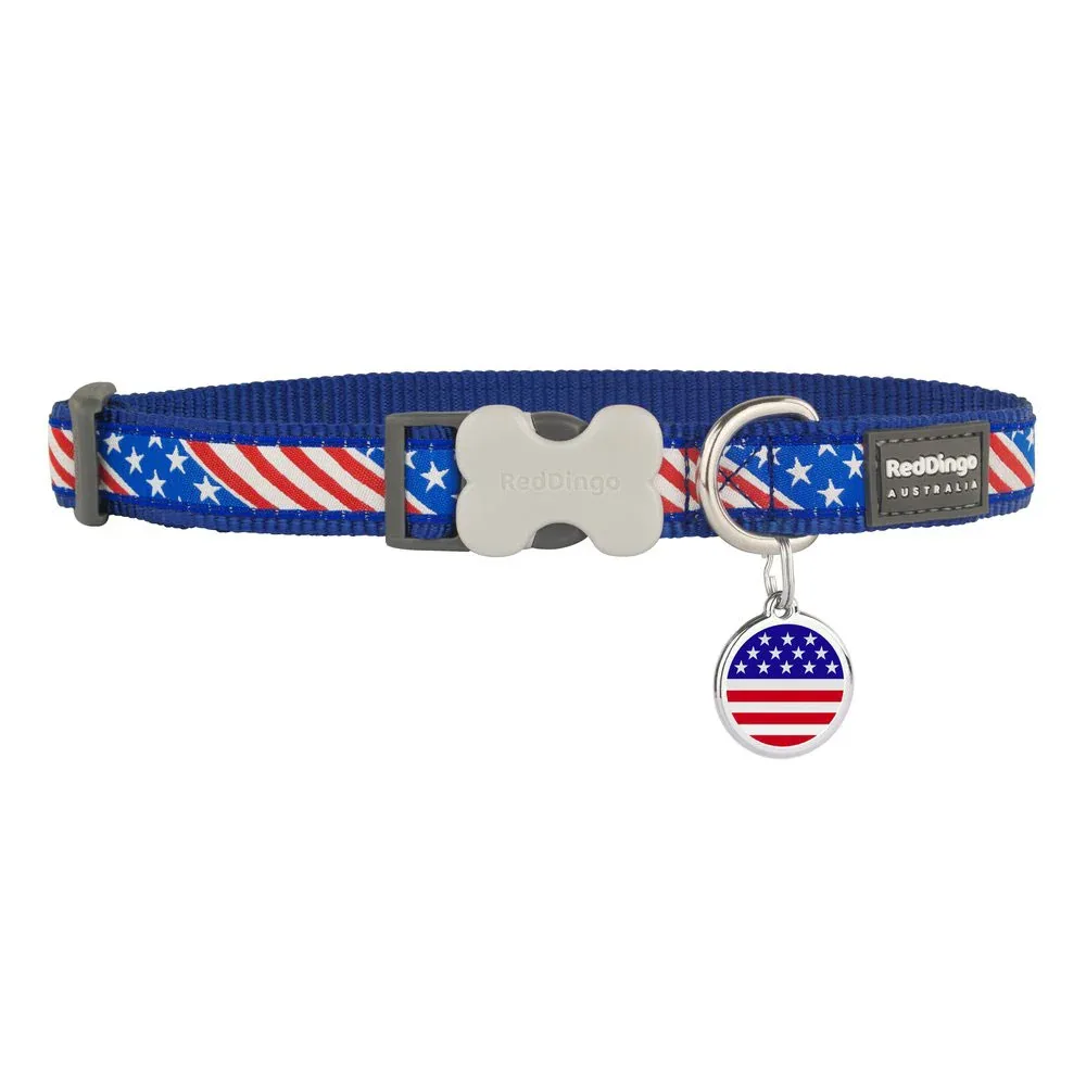 US Flag Dog Collar - Image 2