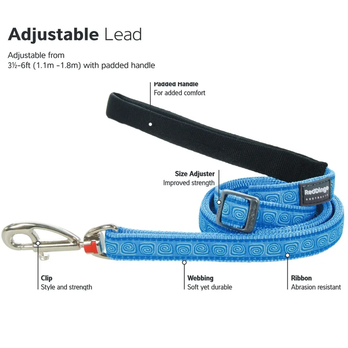 US Flag Dog Leash - Image 2