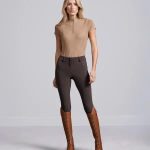 Valerius Womens Gel Full Seat Riding Breeches Brown