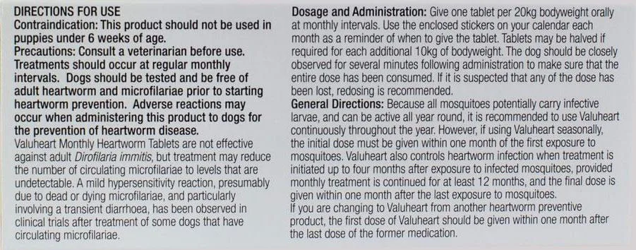 Valuheart Green Dogs 23-44lbs (10-20kg) - 12 Chewables - Image 2