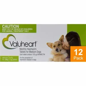 Valuheart Green Dogs 23-44lbs (10-20kg) - 12 Chewables