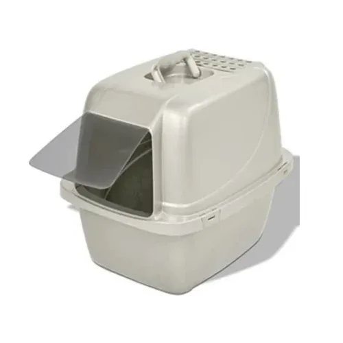 Van Ness Enclosed Cat Litter Pan - White - Large