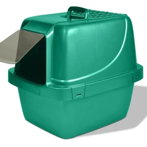 Van Ness Plastics Enclosed Sifting Cat Litter Box Blue Extra-Giant
