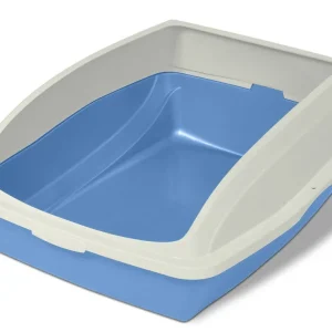 Van Ness Plastics Framed Cat Litter Pan White/Blue LG