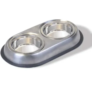 Van Ness Plastics Heavyweight Stainless Steel Double Dish Silver SM 16oz